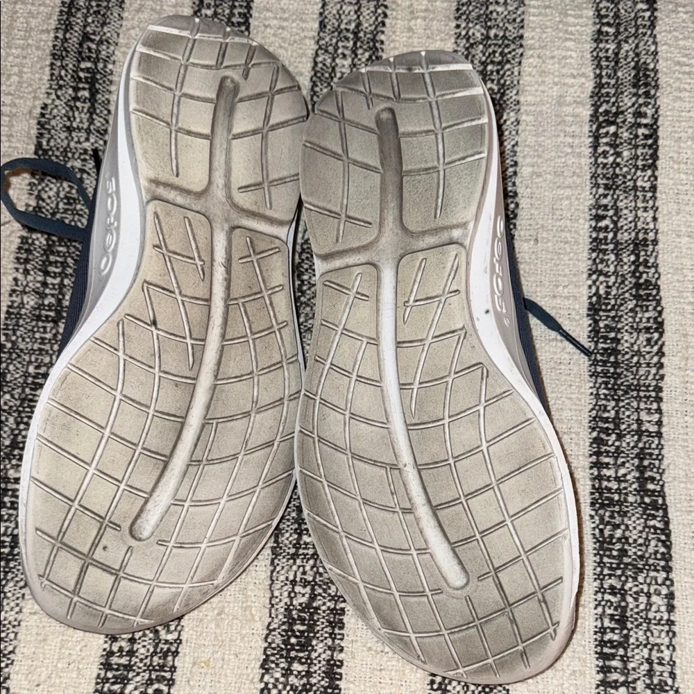 OOFOS Navy MODERN KNIT OOMG SNEAKERS MENS 11